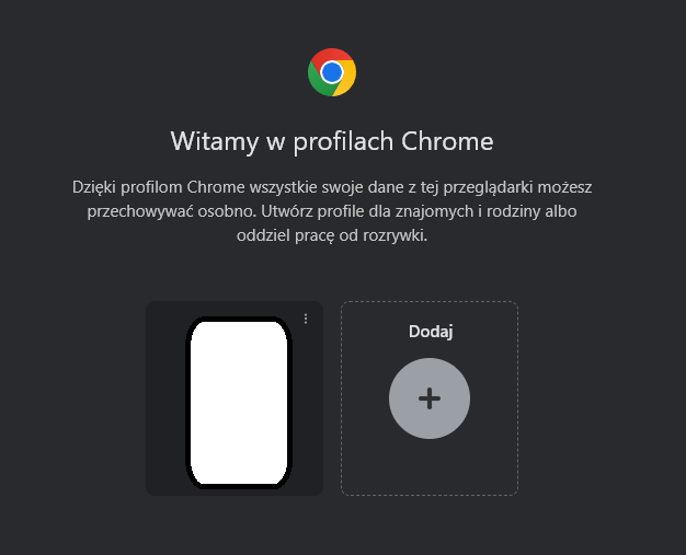 Profile w Chrome