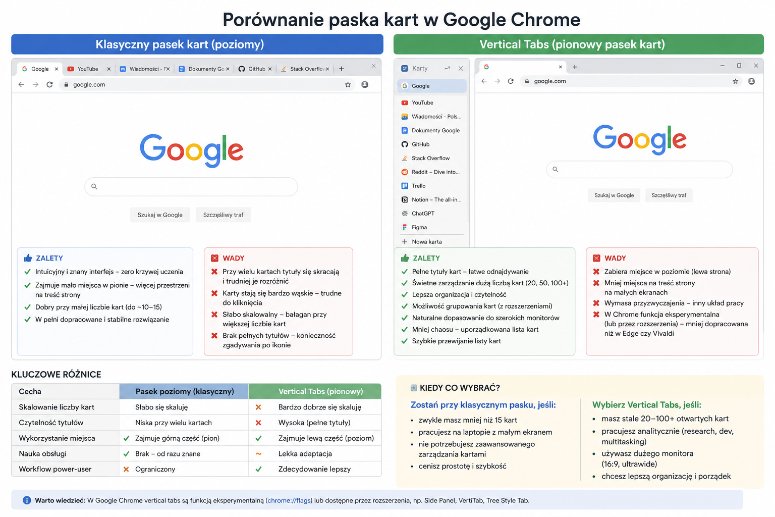 Vertical tabs Chrome